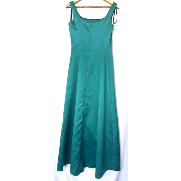 Vintage Scott McClintock Satin Formal Maxi Dress Size 6 Wedding Bridesmaid Event - Picture 6 of 14
